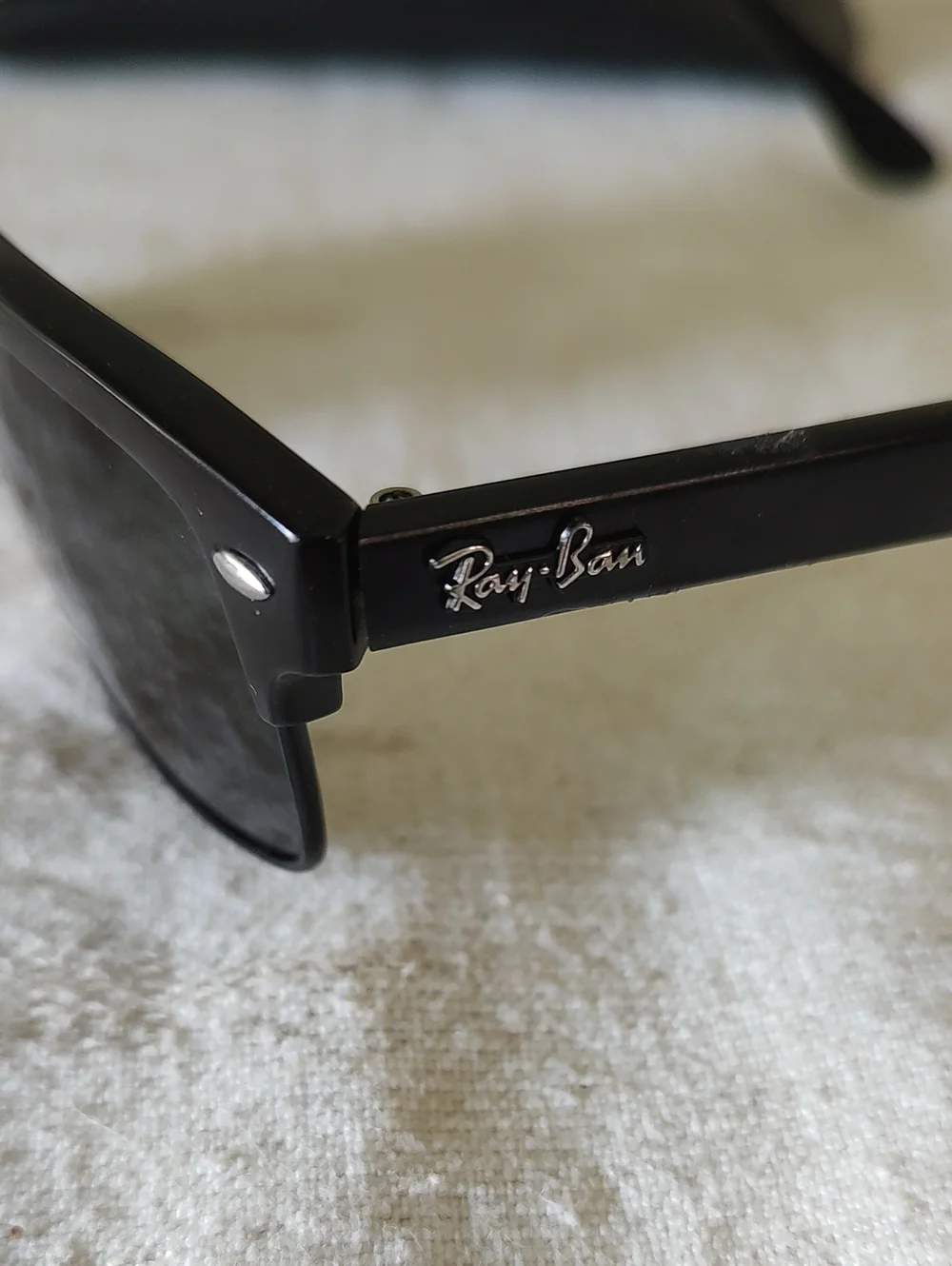 Ray-Ban Black Clubmaster Style Sunglasses with Black Case
